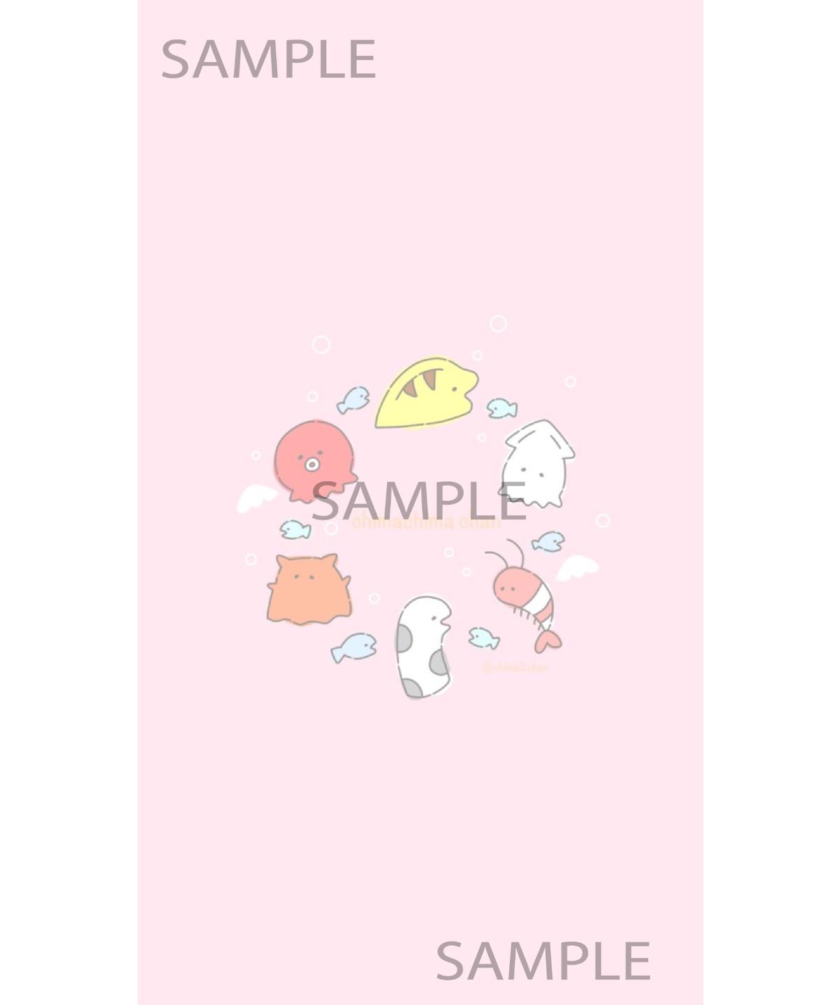 れれれ ちまちまちゃんスマホ壁紙 データ販売 Charec