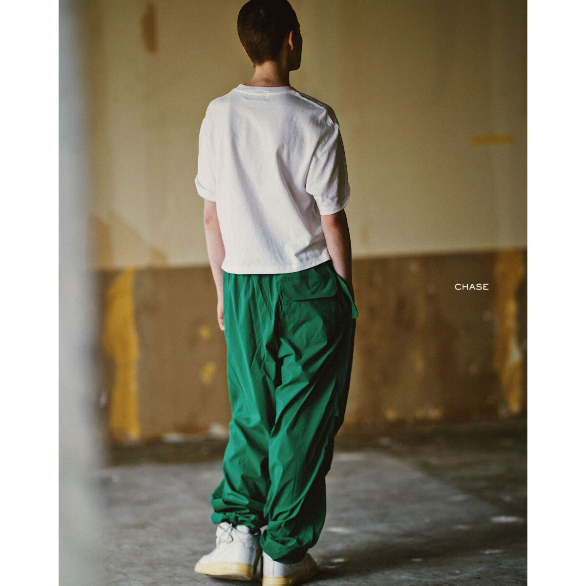 NYLON SNOW PANTS ( GREEN ) | CHASE