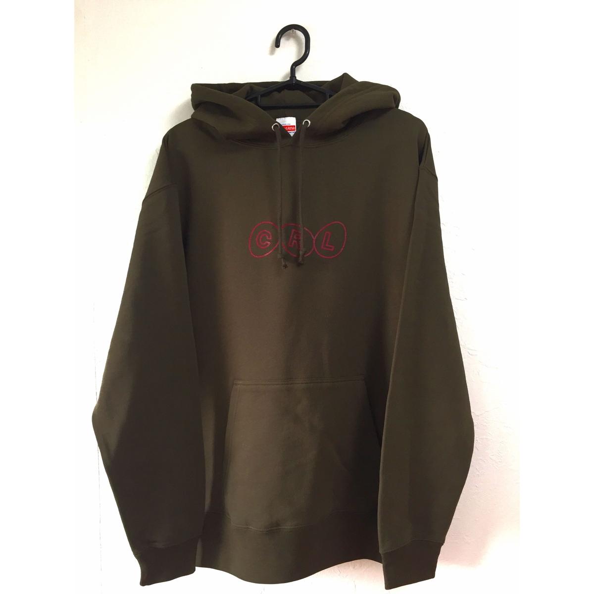 GANKO CHAN” HOODIE(Olive/Burgundy) | CHERRY REBEL