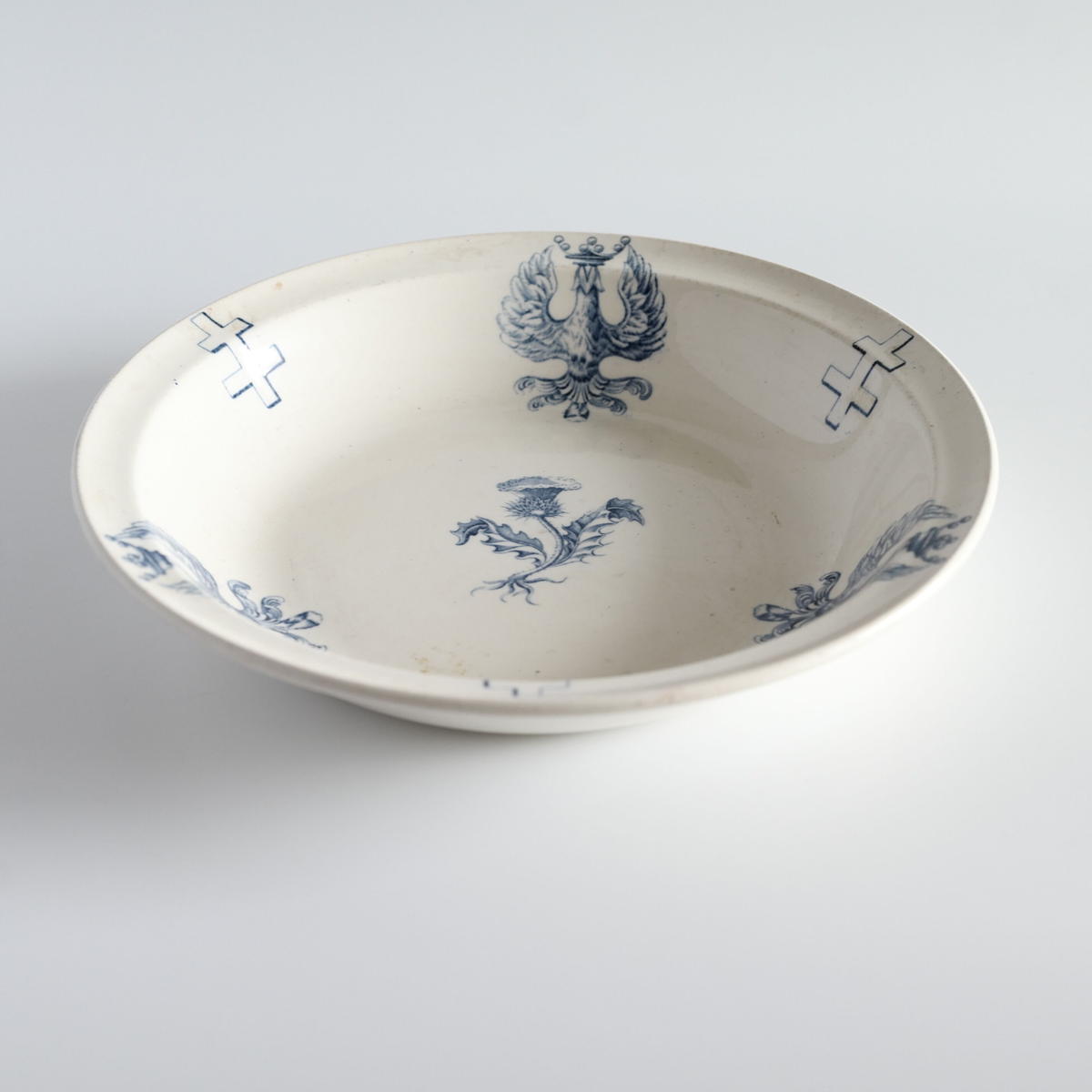 Luneville リュネヴィル ロレーヌ十字 プレート 平皿（中央アザミ）E