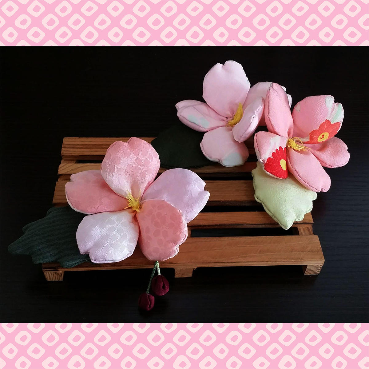 さくら 型紙と作り方 ちりめん工房 虹の木