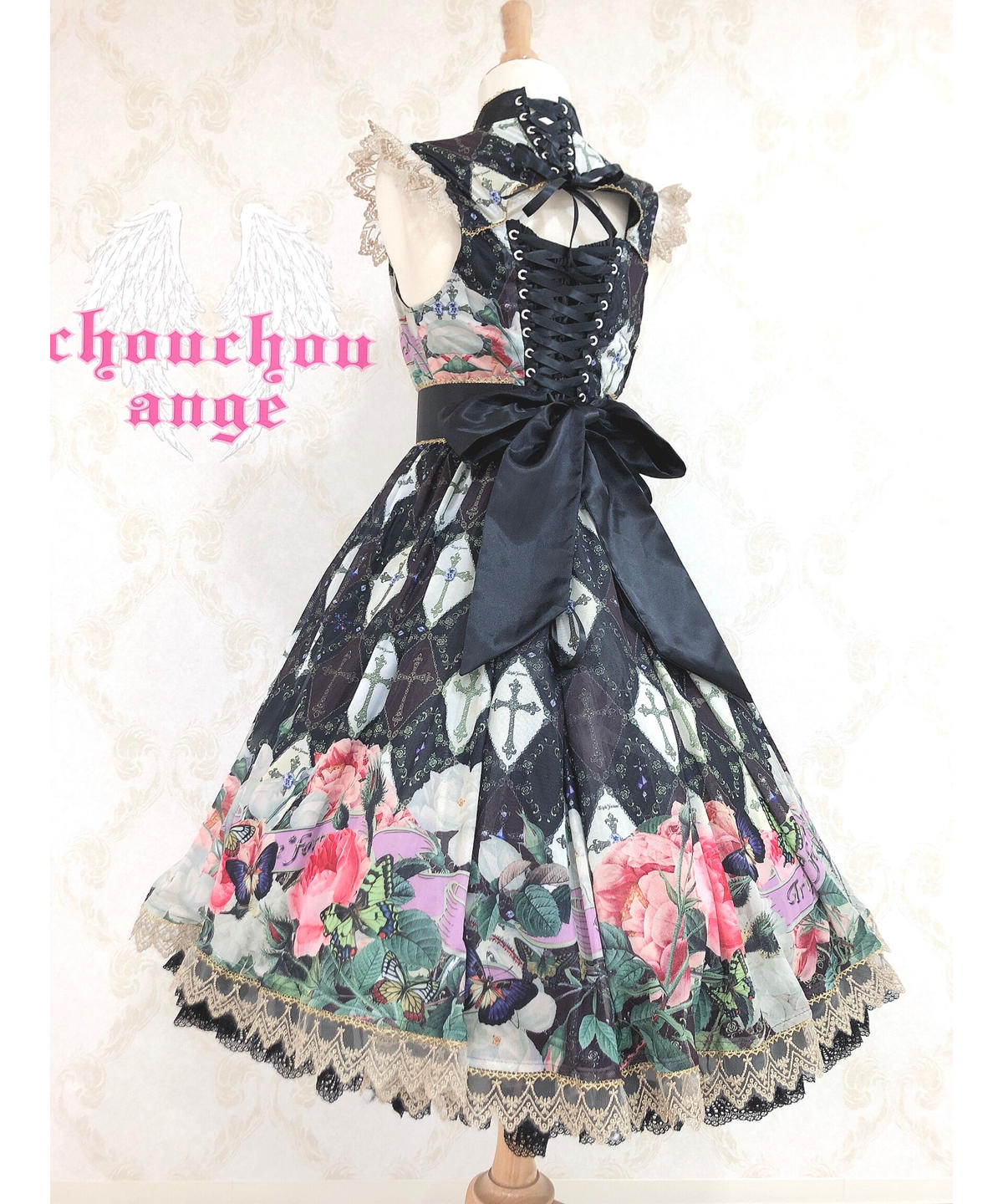 ふるさと割 黒 トリプルフォーチュン Fortune チャイナワンピース Triple ロングワンピース Marc Uzan Achat Timbre Fr