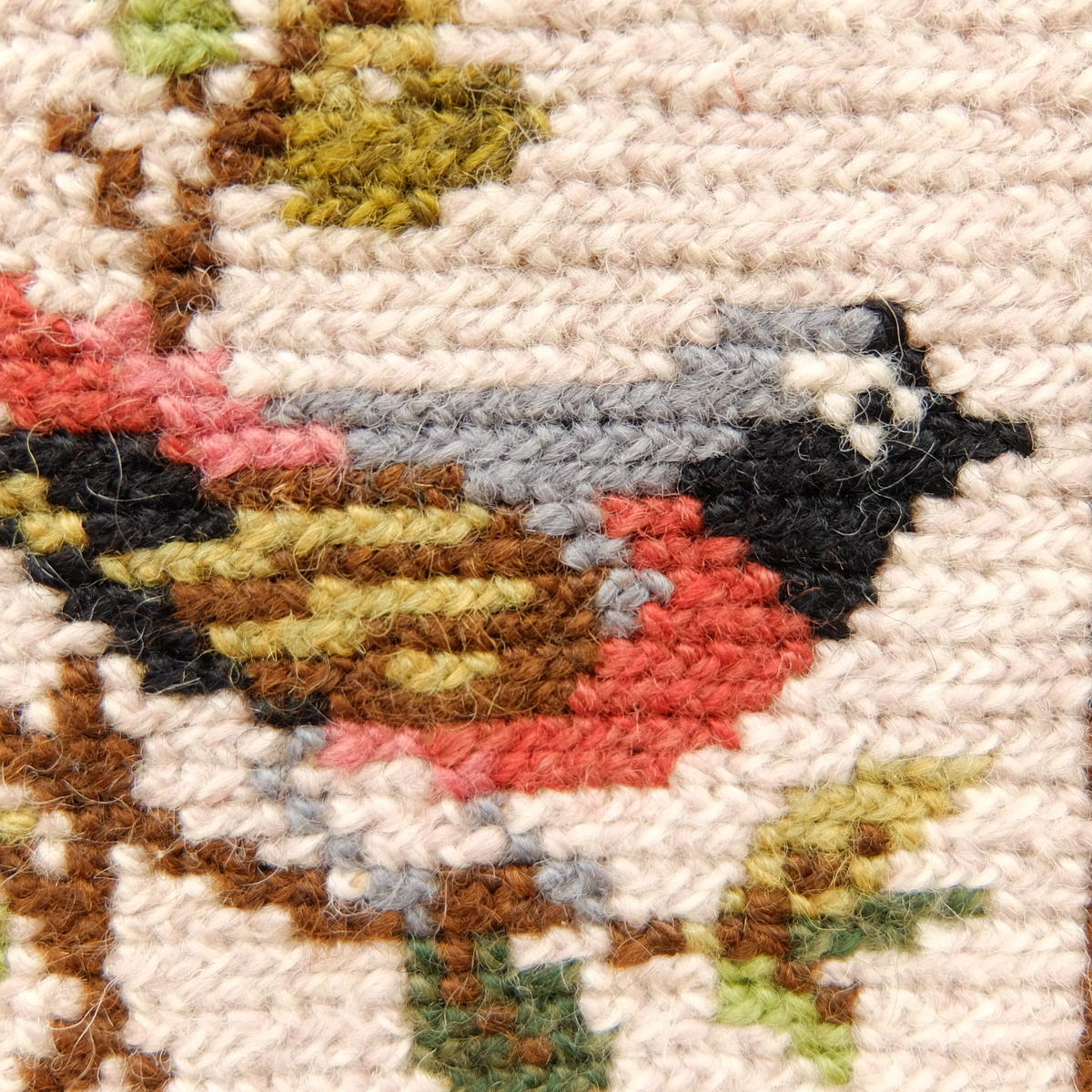 ツヴィスト刺繍 タペストリー 鳥 小 B Chuffy