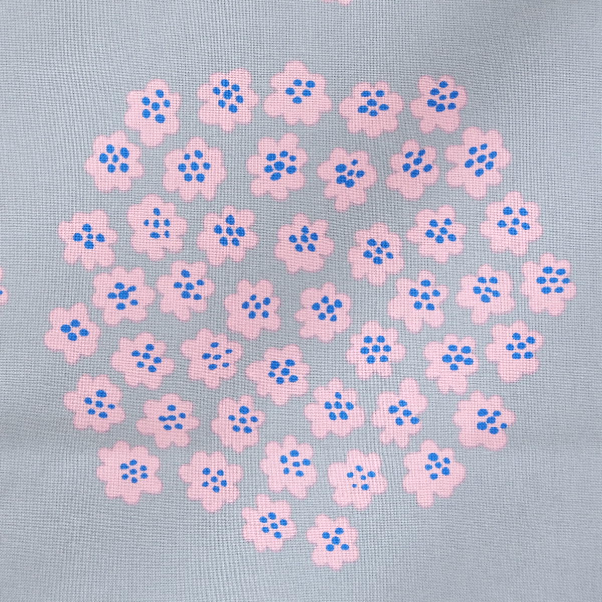 マリメッコ Marimekko Puketti ファブリック グレー ピンク 50cm 日本