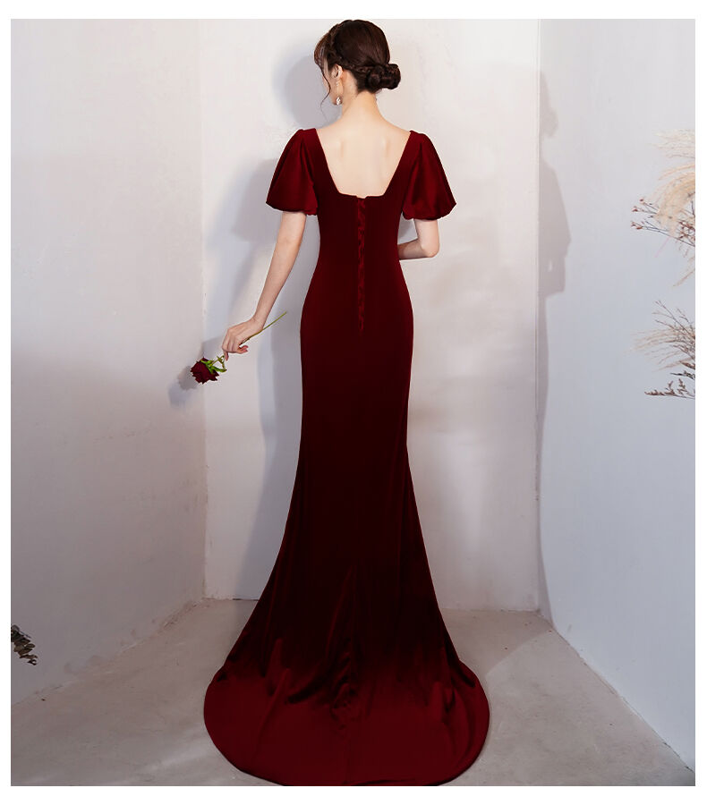 税込?送料無料】 高級✨ベルベット ロングドレス セレブ パーティー