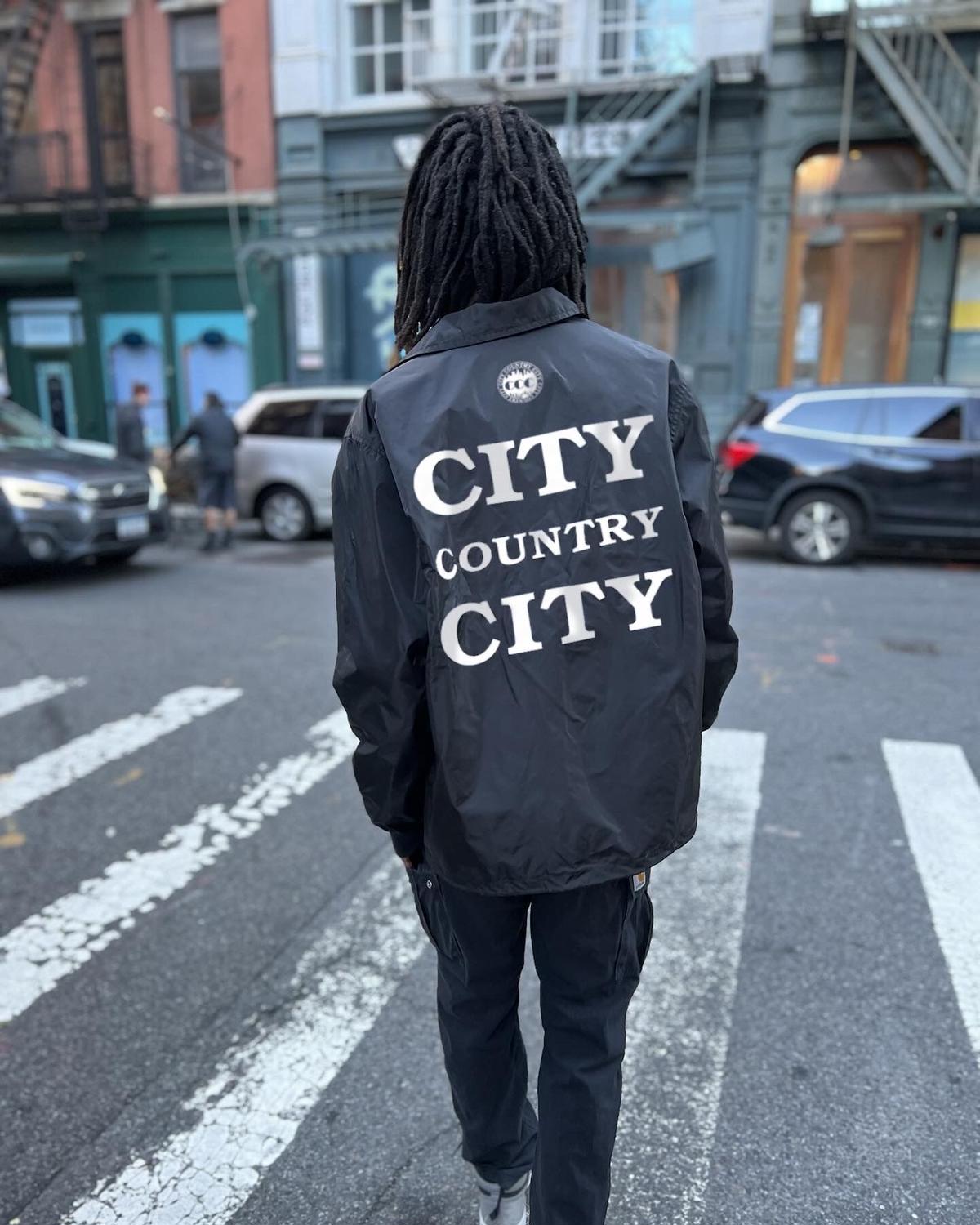 オイルペイント sacai City Country City 中綿コーチジャケット