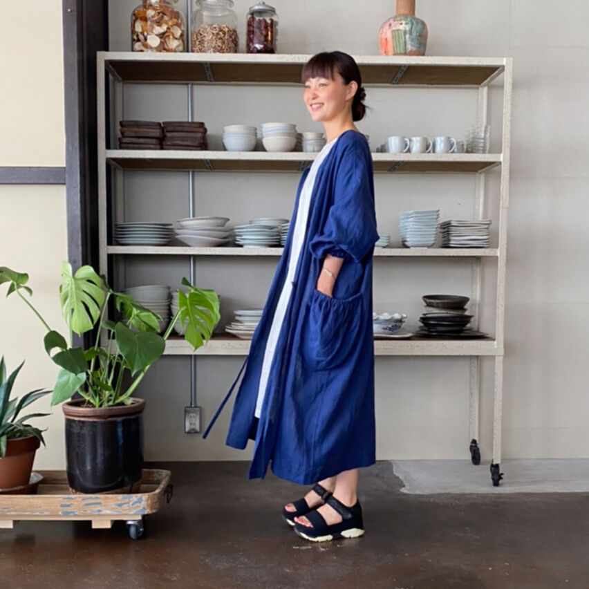 BOUTIQUE TOKYO DRESS リネンロングワンピ 青山有紀さんコラボ
