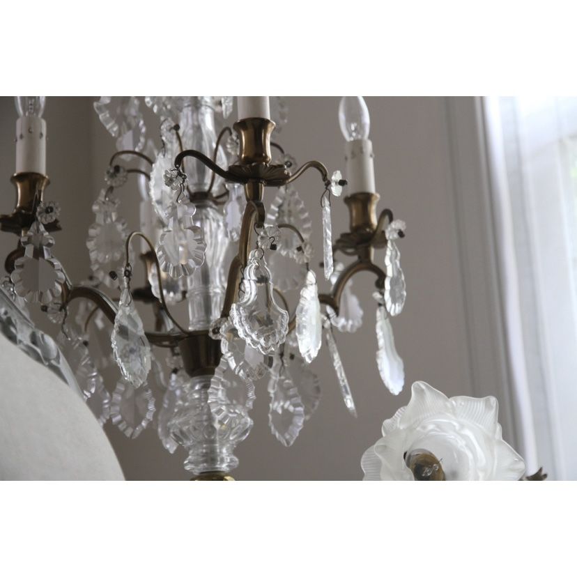 アンティーク シャンデリアスタンドライト アールデコ 天使装飾 ガラス アンティーク シャンデリアスタンドライト アールデコ 天使装飾 ガラス