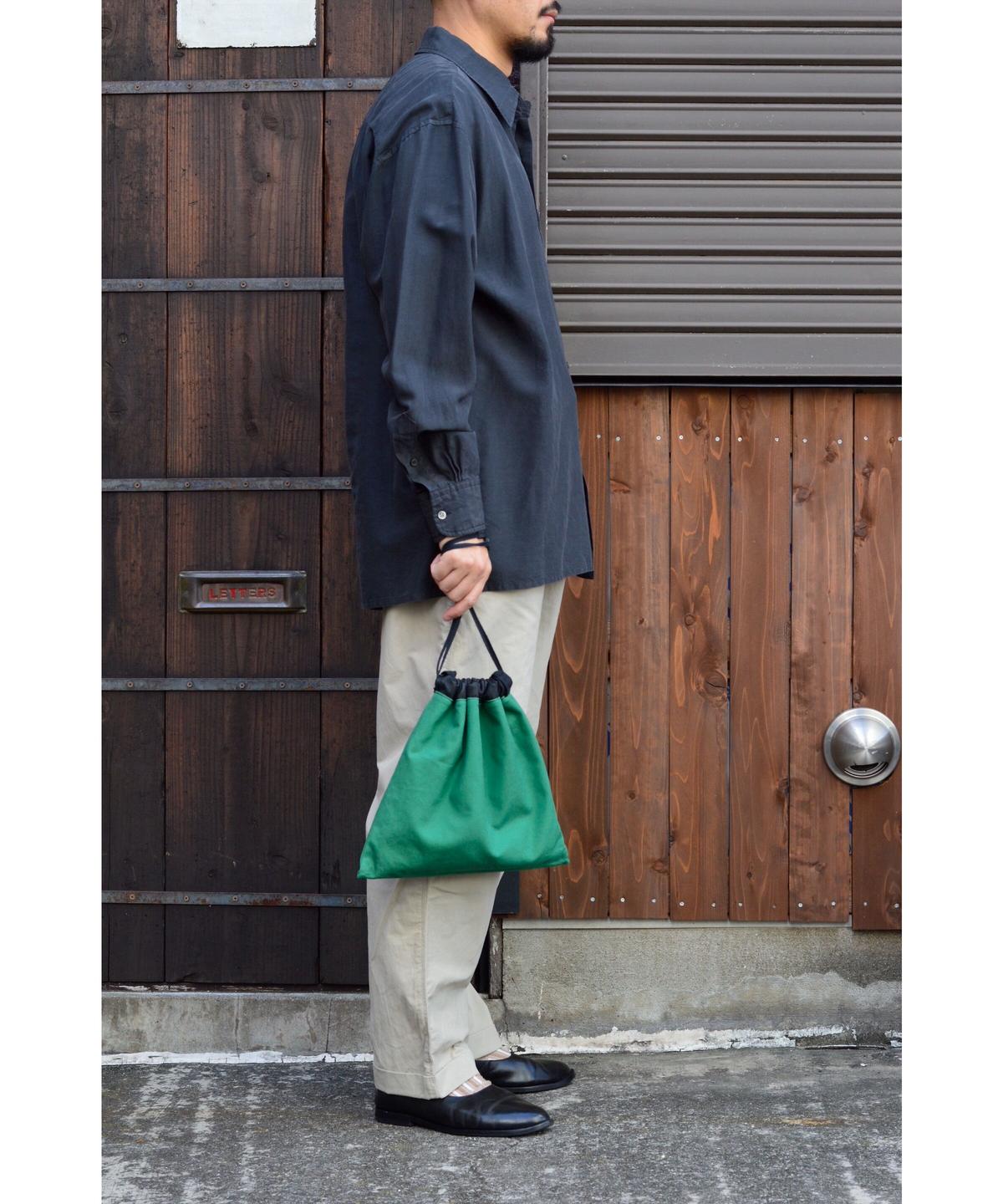 製品染めウールシルクシャツ / Black | CLOTH&CLOTHING 切売販売 シルク ウール シャツ ジャケット DSECOND シャツ