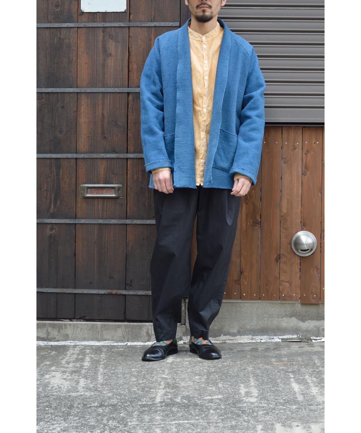 スペシャルオファ mittan OCガラ紡ジャケット 黒 オーガニックコットン