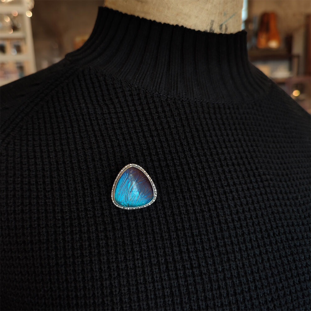 モルフォ蝶ブローチ アンティーク ALFANO 期限間近激安 その他