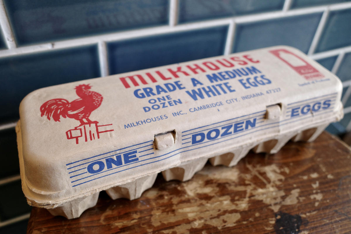 スタイリッシュシンプル 玉子ケース エッグクレート ビンテージ