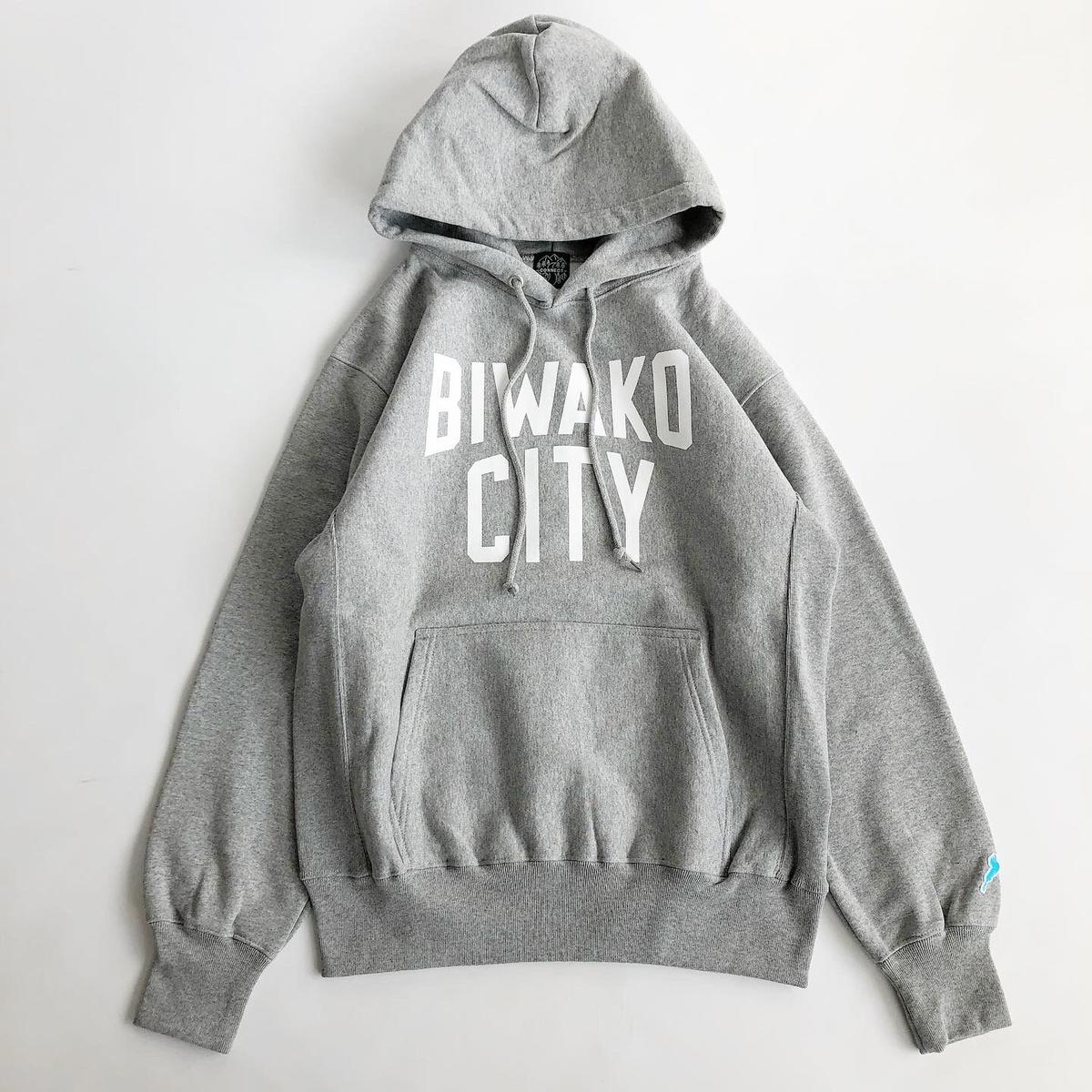 年末のプロモーション CITY BIWAKO スウェット ビワコシティ 滋賀 M ネイビー トレーナー トップス