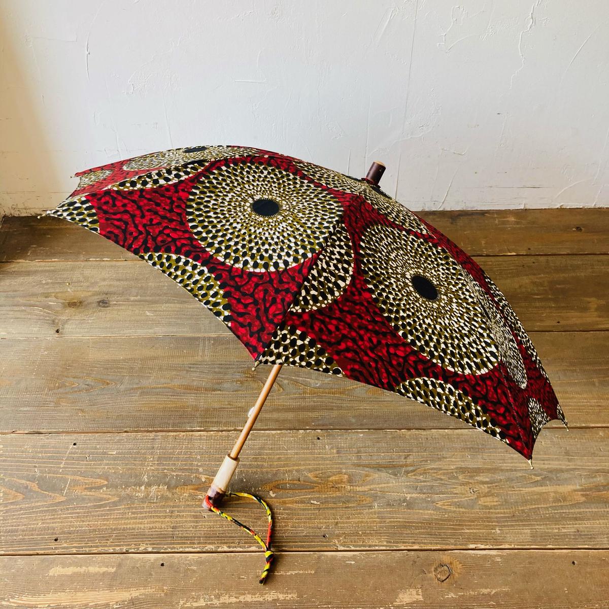 ボンボンストア bonbon store アフリカンバティック パーニュ 日傘