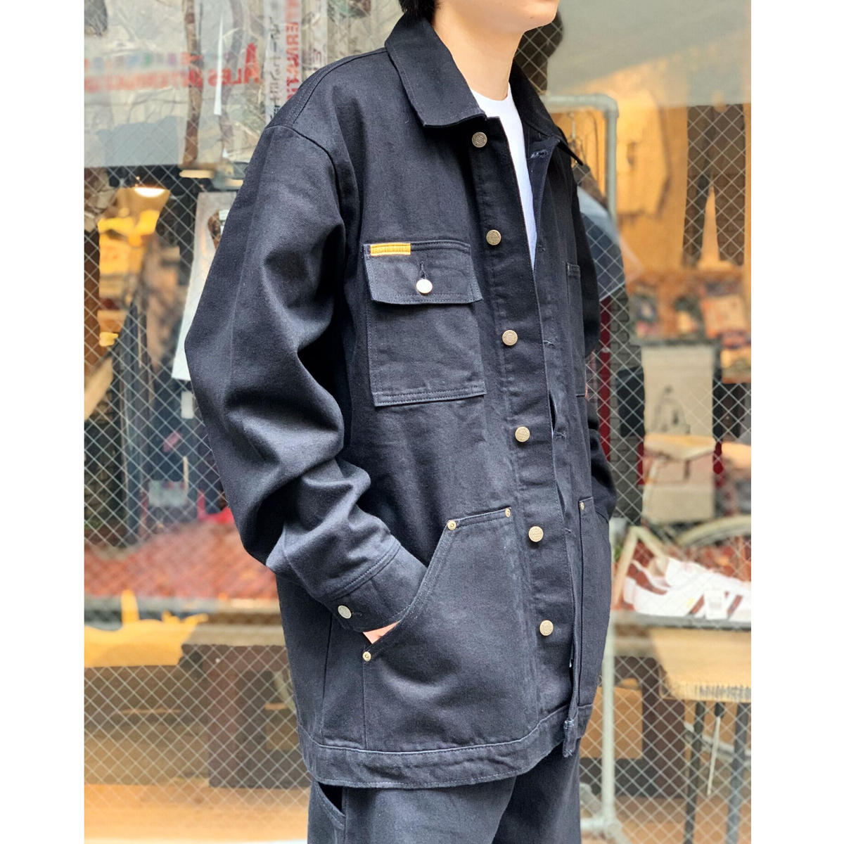 Prison Blues Denim Yard Coat Black COUNTER