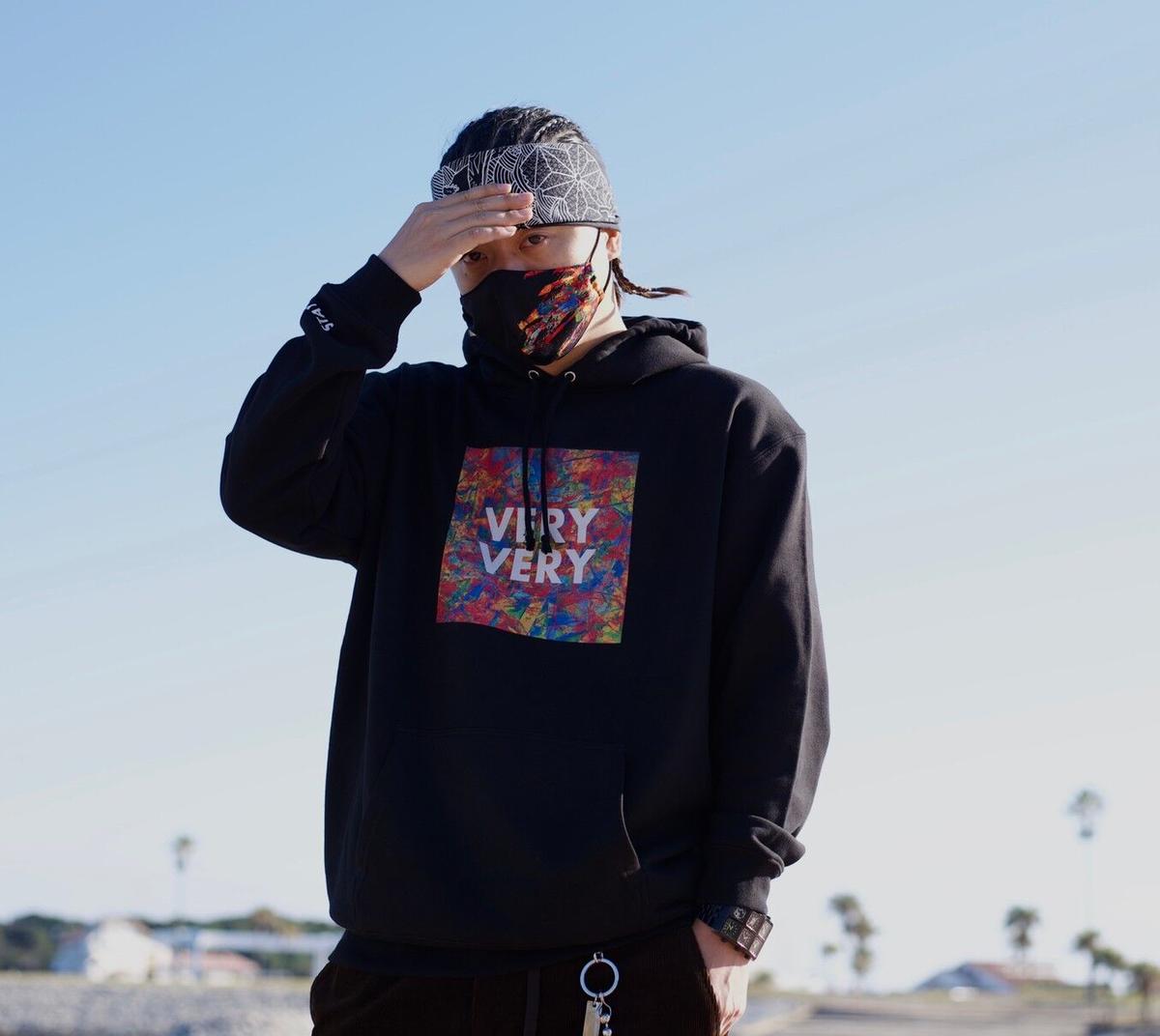 Very Very スウェット プルオーバー パーカ ブラック Gadoro Offi