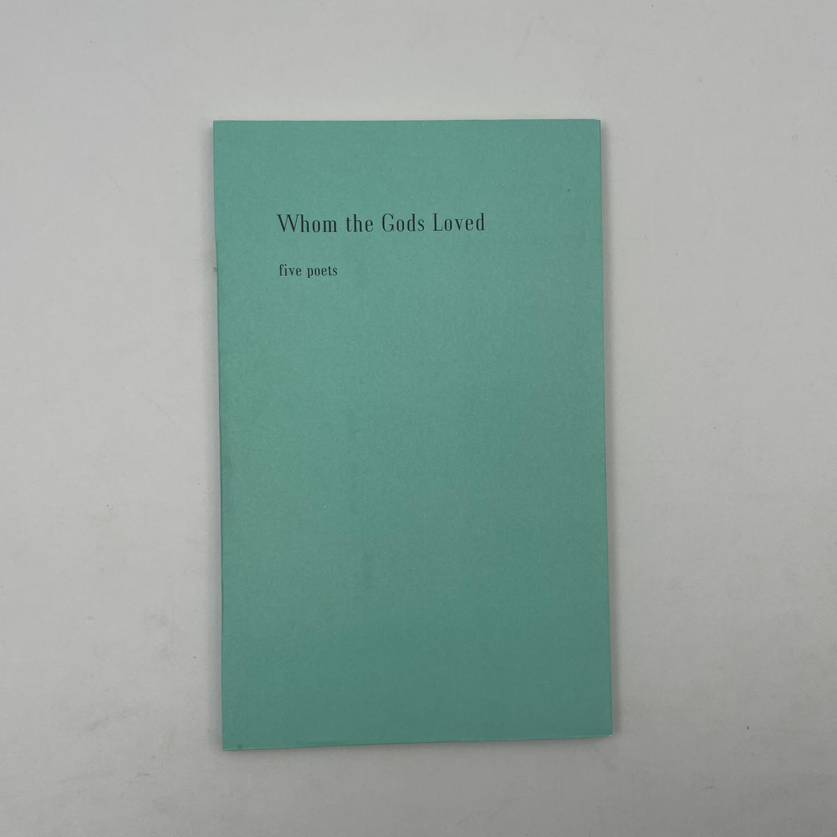 詩集 妖精の詩 Whom the Gods Loved 英語版-