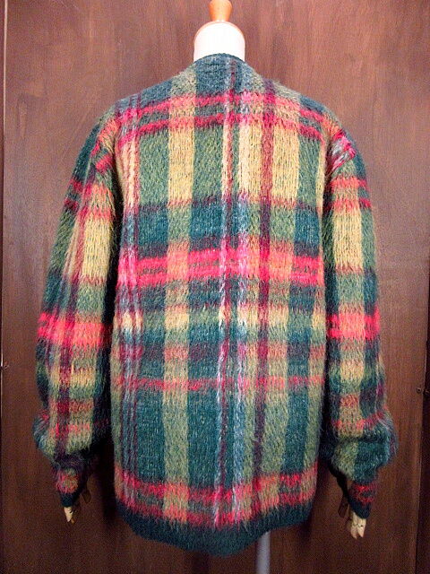 ビンテージ60's○チェックモヘアカーディガン○201118n2-m-cdg メンズ ...