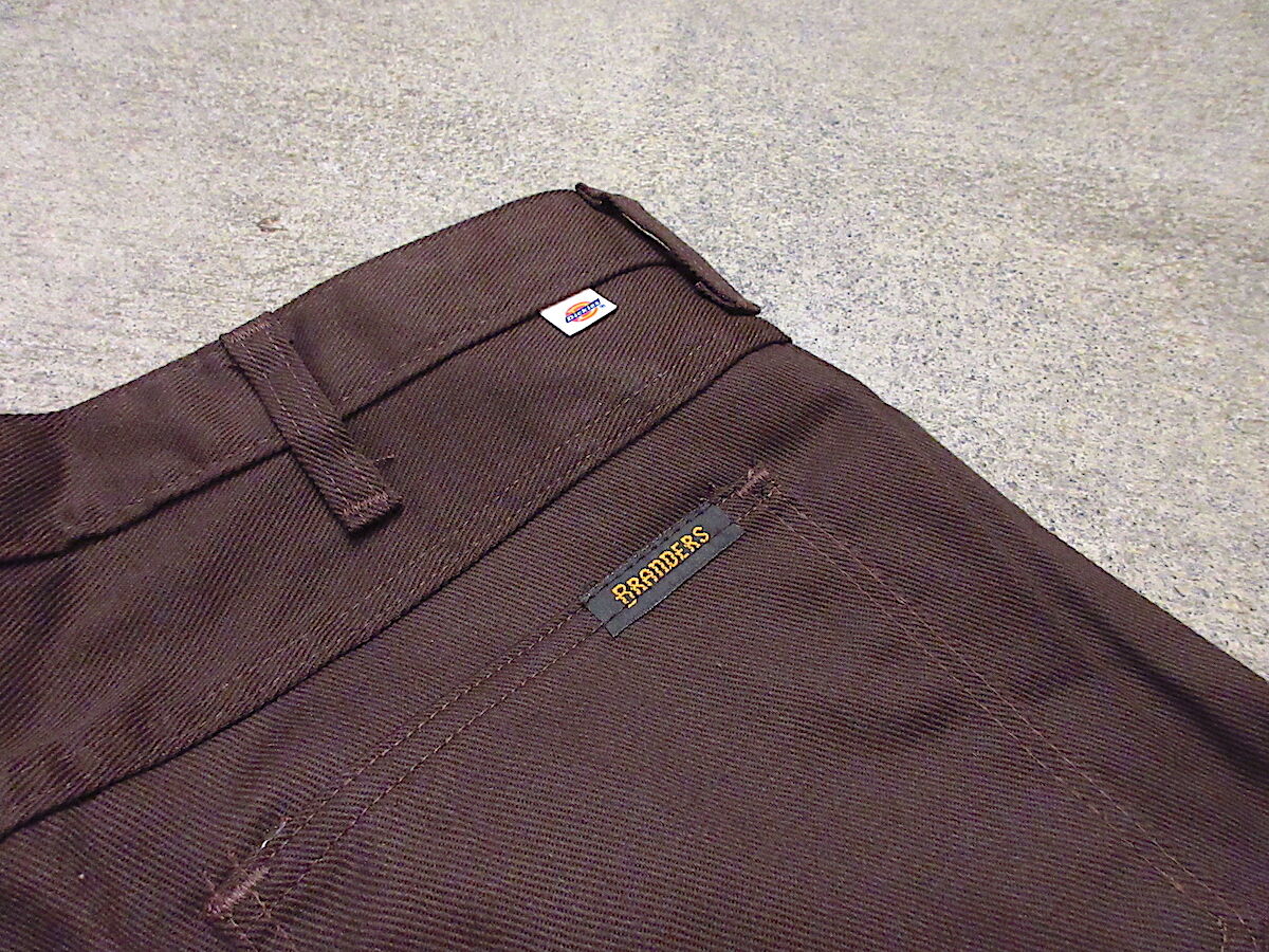 ビンテージ70's○DEADSTOCK Dickies BRANDERS JEANS茶表記W3...
