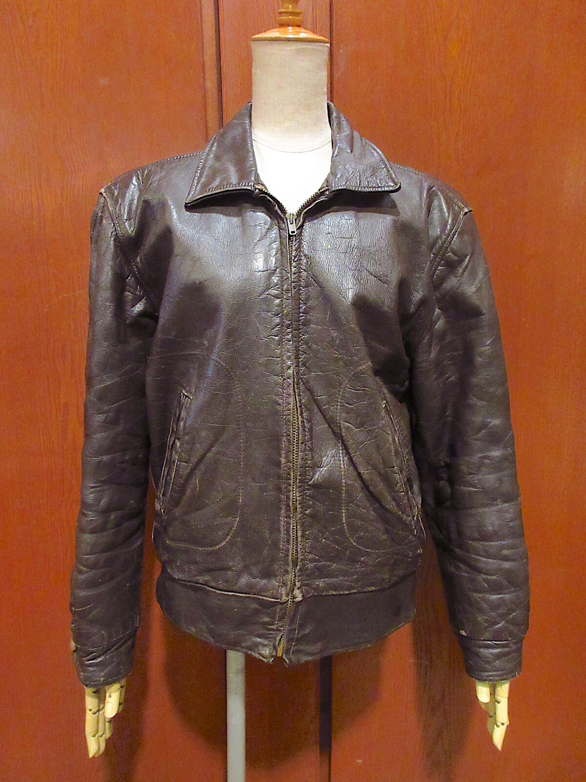 ビンテージ70's Sears Oakbrook Sportswear裏地ボアレザー