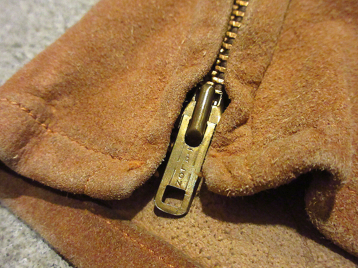 ビンテージ50's60's○ディアスキンヌバックレースアッププルオーバー