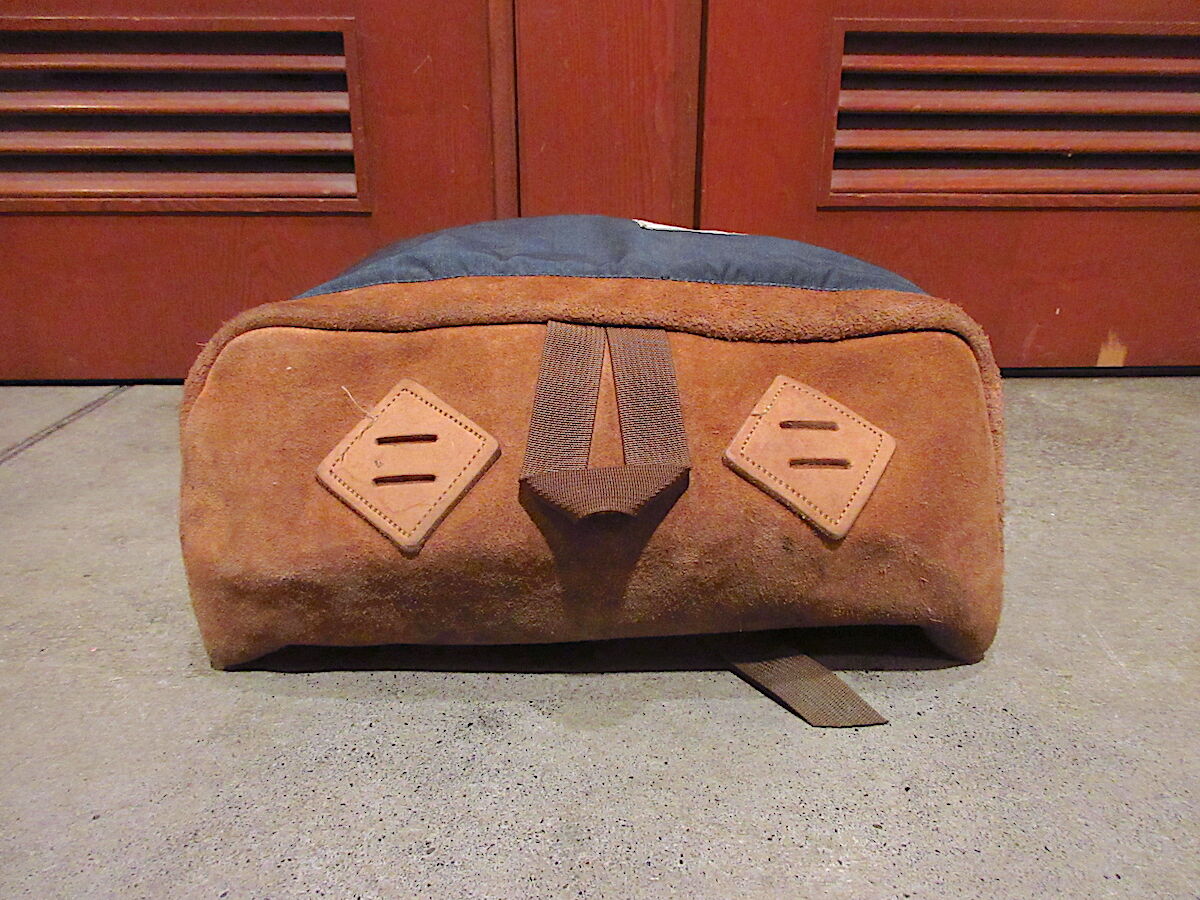 ビンテージ70's○THE NORTH FACE茶タグボトムスウェードナイロンバック