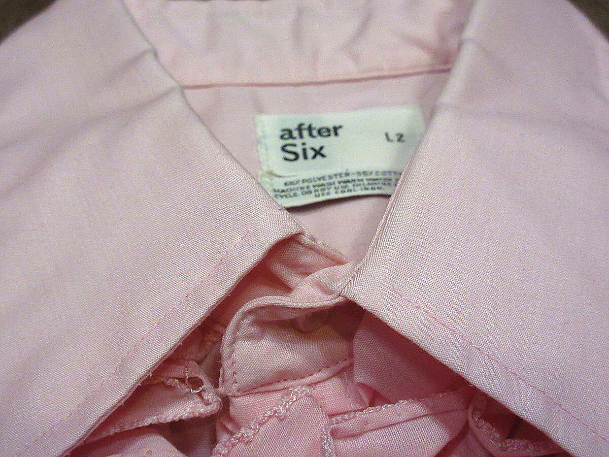 vintage】 L\u0026M fashion フリルシャツ 70s ピンク