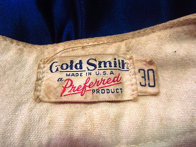ビンテージ50's●Gold Smithベースボールユニフォームセットアップ30-26●odst 1950s野球シャツパンツ