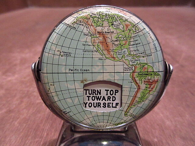 ビンテージ 50 S 地球儀卓上万年カレンダー 1130n4 Otclct 40s1940