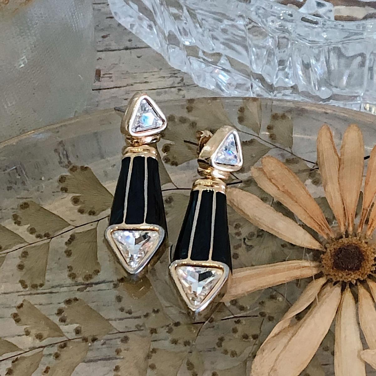 SWAROVSKIヴィンテージ イヤリング SAL刻印