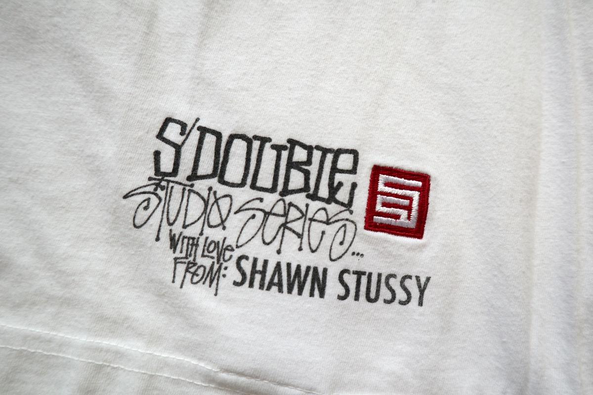 初期 S Double Stussy フォトプリント Tシャツ White Usa製