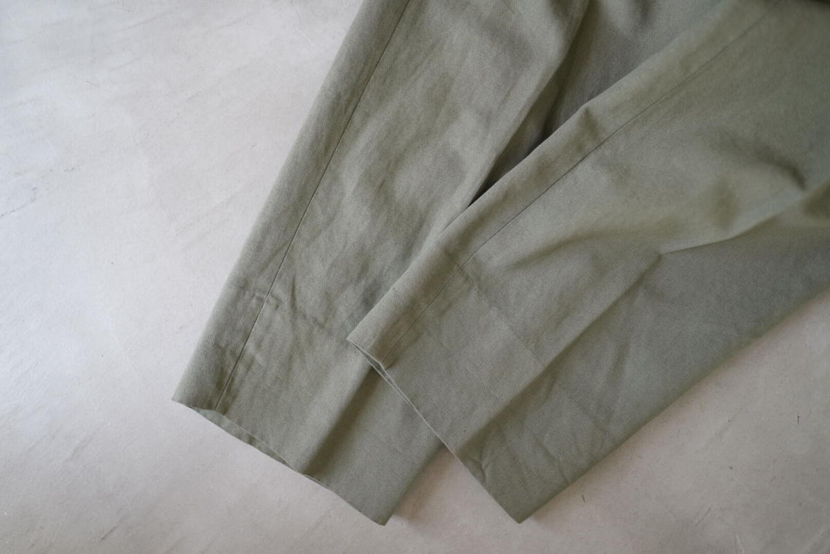 TROUSERS008 コットンリネントラウザーズパンツ / HEUGN(ユーゲン) クーポン商品 heugn ユーゲン ストライプ パンツ リネン 2 スラックス