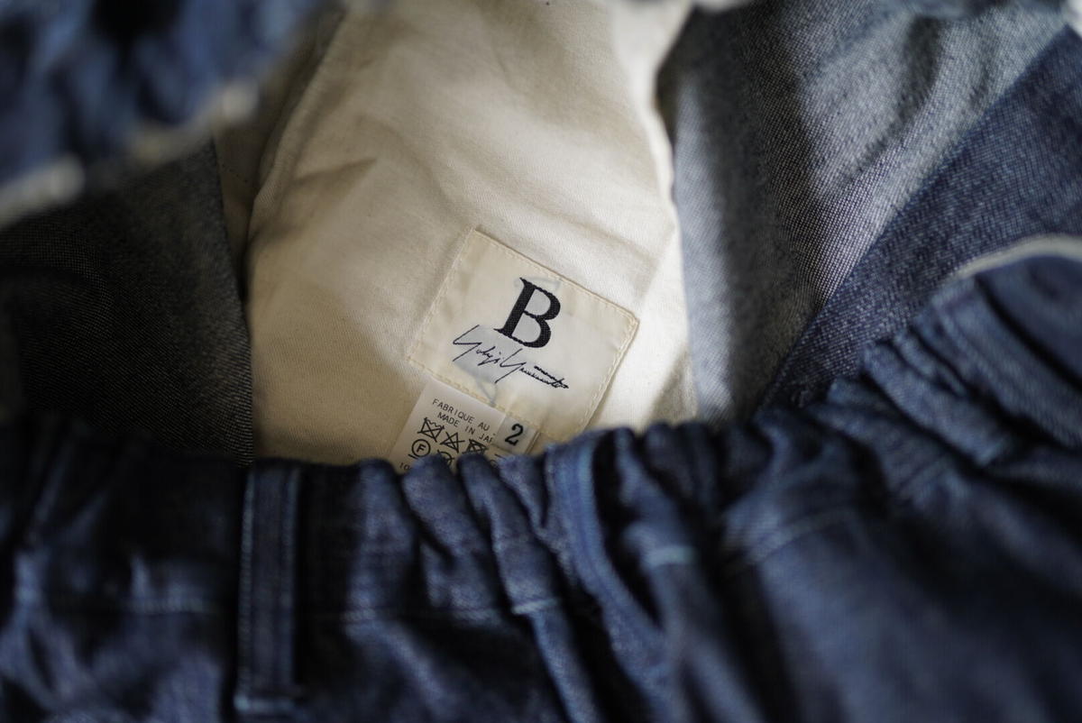 19SS スリットボタンワイドデニムパンツ / B Yohji Yamamoto