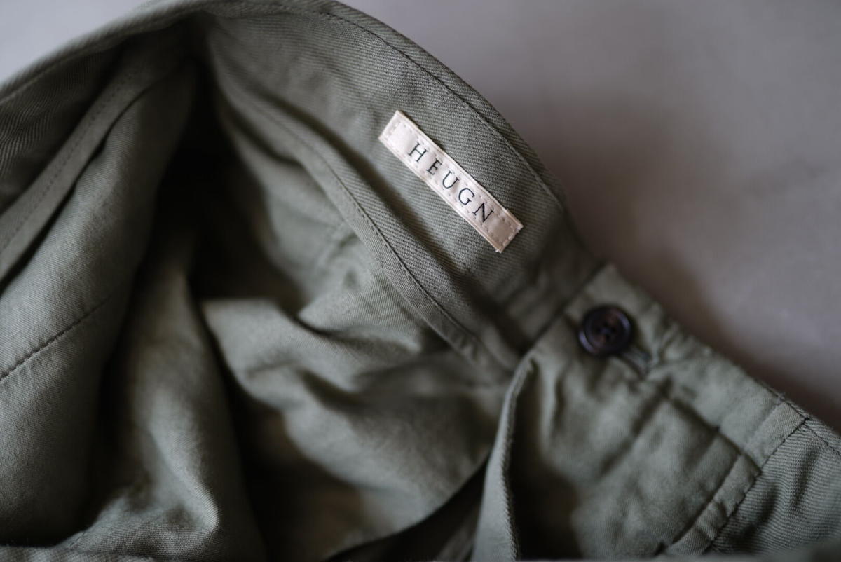 TROUSERS008 コットンリネントラウザーズパンツ / HEUGN(ユーゲン) クーポン商品 heugn ユーゲン ストライプ パンツ リネン 2 スラックス