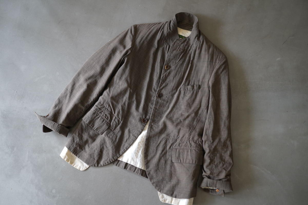 ウールチェックポケットブレザージャケット / Paul Harnden(ポール