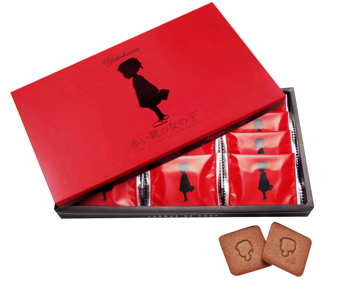 赤い靴の女の子 苺ショコララングドシャ 横浜大世界