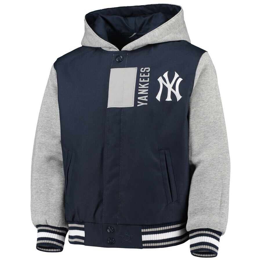 MLB公認 JHデザイン NY ヤンキース Yankees フード付き リバーシブル スタジャ... MLB公認 JHデザイン NY ヤンキース Yankees フード付き リバーシブル スタジャ...