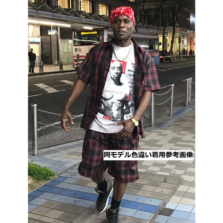 Yago セットアップ 上下セット チカーノ ウエストコースト La チェック柄 オープンシャ