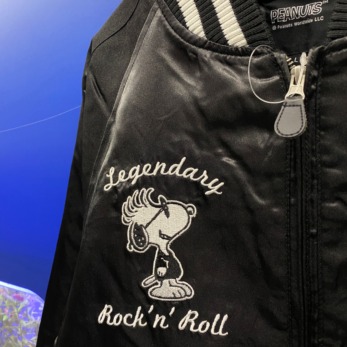 正規品販売! 【スヌーピー】GREAT RACE Lサイズ スカジャン 刺繍