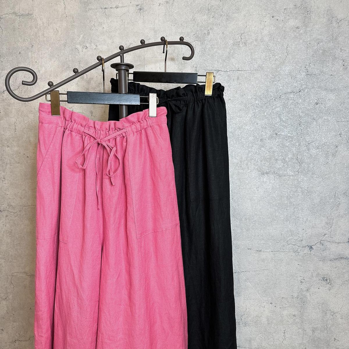 Dignite collier (ディニテコリエ)IF-808427 リネンワイドギャザ-パン...