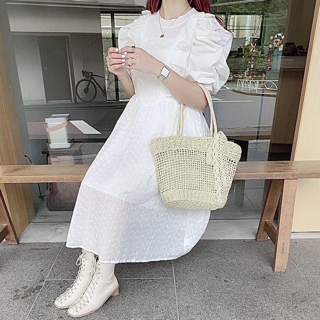 コットンフリルガーリーワンピース 1 6069 Deisy Lotte
