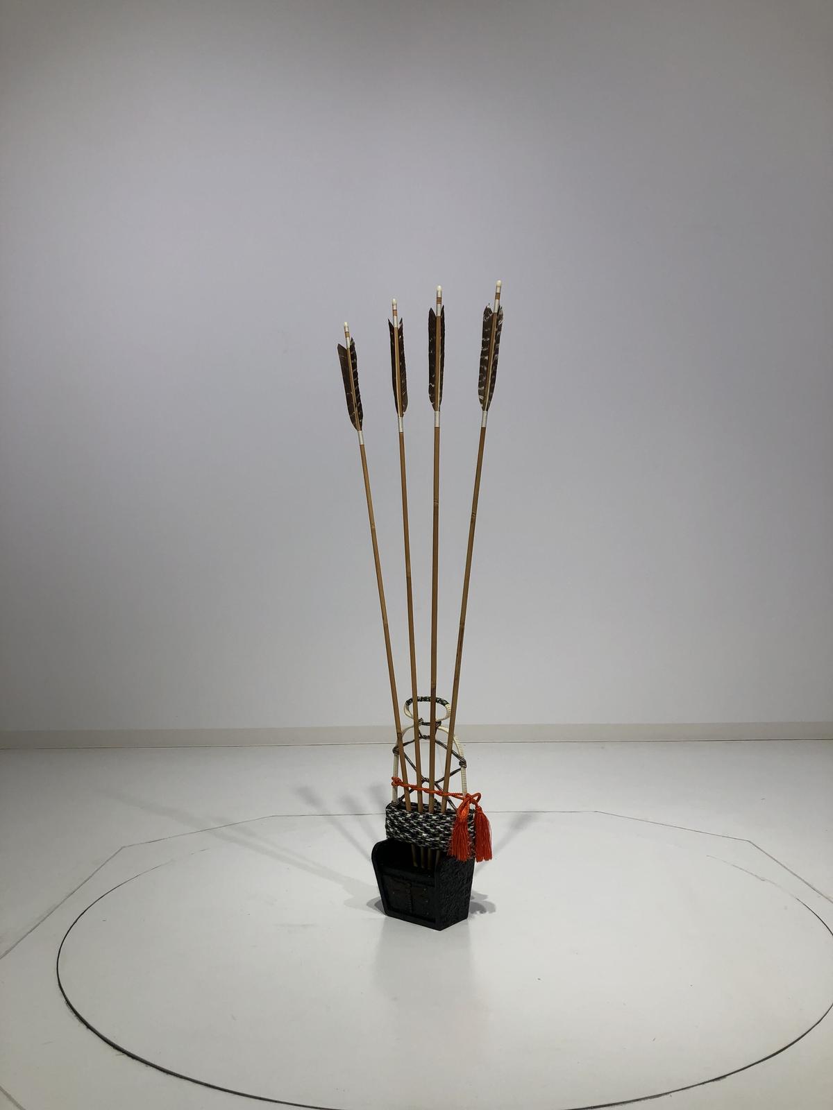 江戸時代 武具 えびら/箙/矢筒/弓矢入 薩摩藩島津家家紋入 丸に