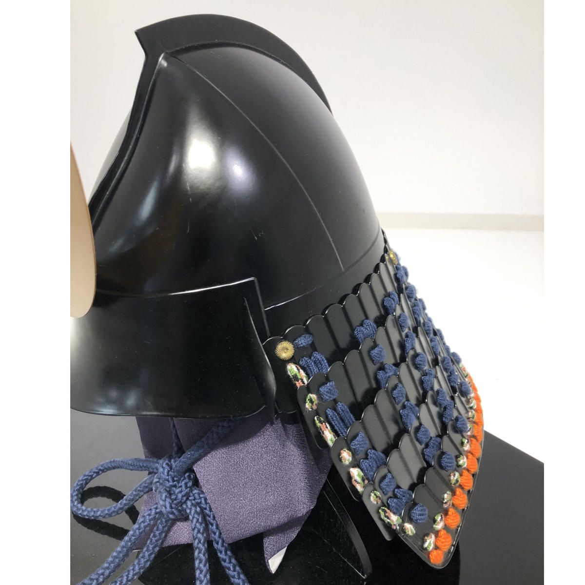 限定価格セール! 紺糸威黒艶消鋲綴二枚胴具足(頭形兜) 武具 - www