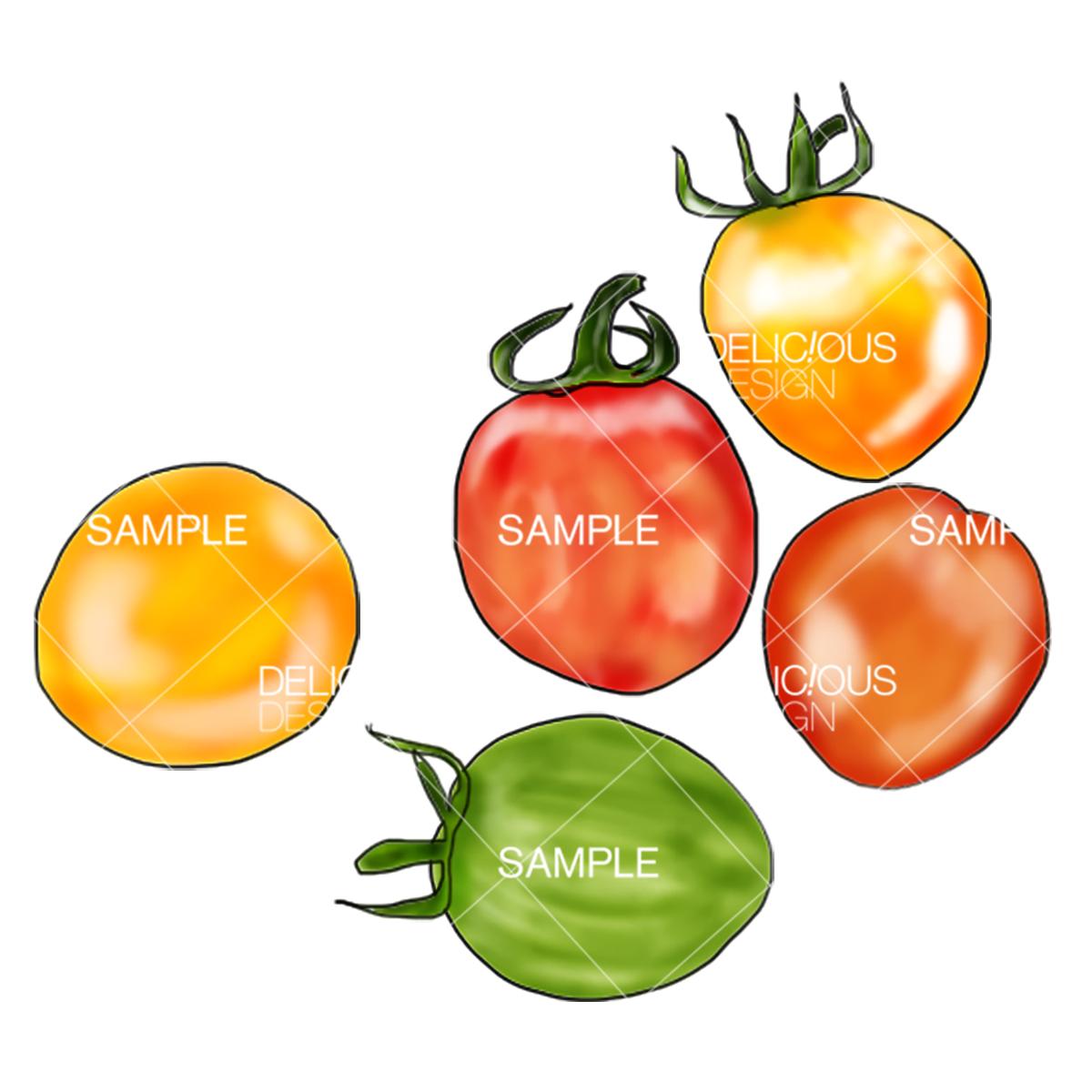 ミニトマト 料理イラスト 料理イラスト商店