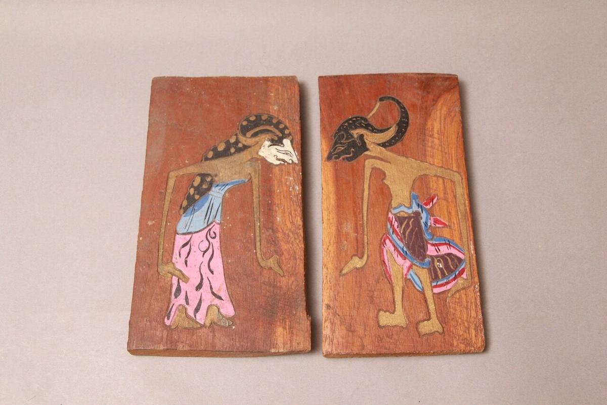 ワヤン人形 インドネシア 木工 バリ 人形劇 影絵 壁画 美術 ワヤン ワヤンクリ バーンダヴ