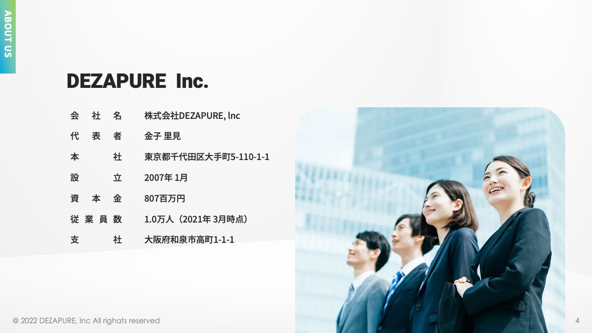 会社紹介(採用ピッチ)資料|サイト制作会社 | 資料デザイン百貨