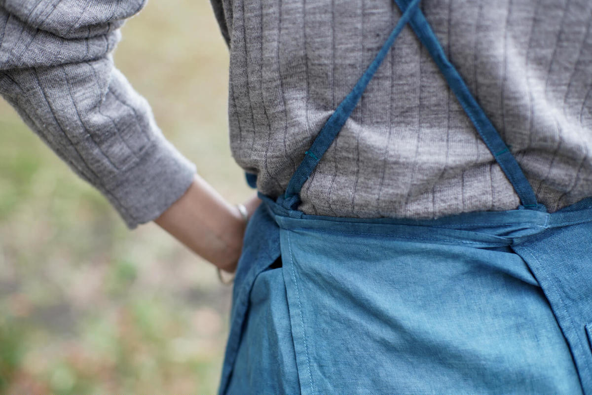 格安SALEスタート藍染2点とエプロン3点セット