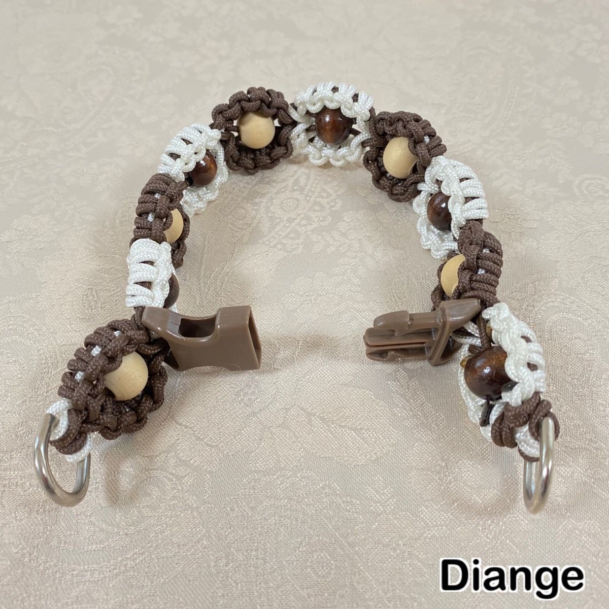 犬用 首輪 花モチーフver ２タイプ 内寸２５ｃｍ パラコード バックル 首輪とおやつ