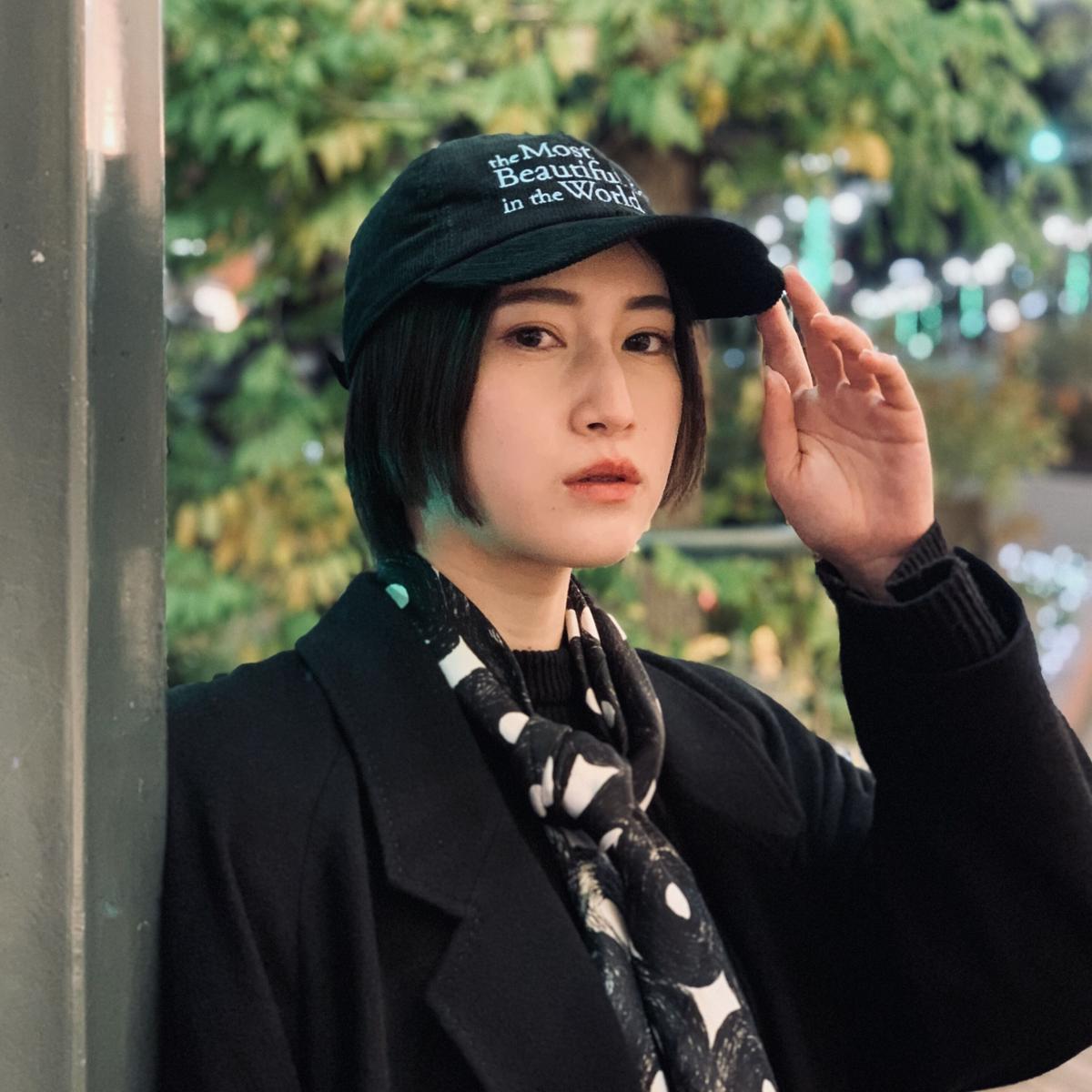 限定ブラックコーデュロイ 映画 世界で一番美しい少年 Anytee 公式キャップ An