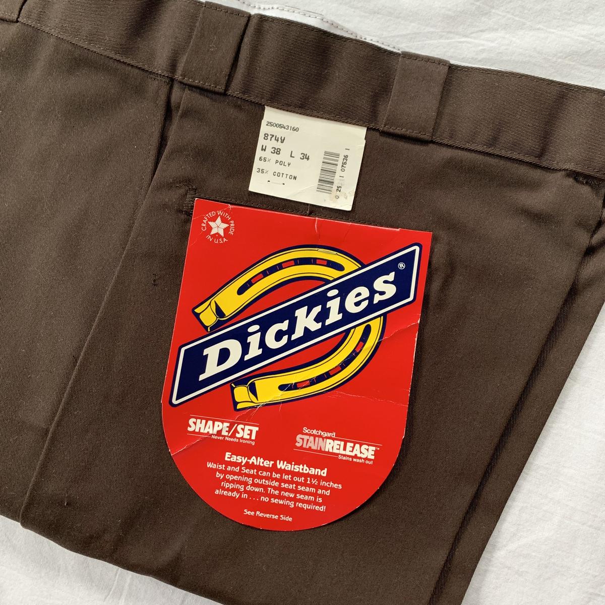 W38 L34] Dickies 874 made in USA 80s deadstock...